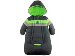 iXtreme Baby Boys Snowsuit Colorblock Stripes Puffer Carbag, Grey, 3-6 Months iXtreme Baby Boys Snowsuit Colorblock Stripes Puffer Carbag, Grey, 3-6 Months