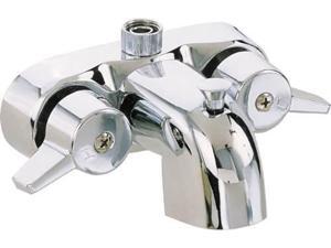 Heavy Duty 3 3/8" Centers Chrome Plated Diverter Clawfoot Tub Faucet Heavy Duty 3 3/8" Centers Chrome Plated Diverter Clawfoot Tub Faucet