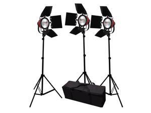 2400W Video Photography Studio Film Focusable 3 Barndoor Lighting Kit GEP008 2400W Video Photography Studio Film Focusable 3 Barndoor Lighting Kit GEP008