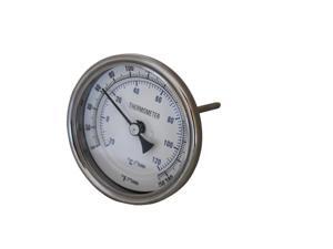CONCORD 3" 304 Stainless Steel Thermometer Glass Dial Brew Kettle Pot Mash Tun CONCORD 3" 304 Stainless Steel Thermometer Glass Dial Brew Kettle Pot Mash Tun