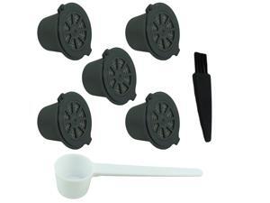 5-Pack Espresso Coffee Reusable Refillable Nespresso Capsule Citiz Pixie Essenza 5-Pack Espresso Coffee Reusable Refillable Nespresso Capsule Citiz Pixie Essenza
