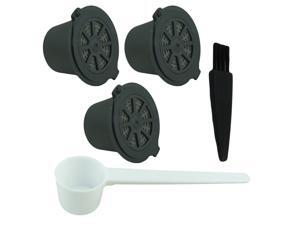 3-Pack Espresso Coffee Reusable Refillable Nespresso Capsule Citiz Pixie Essenza 3-Pack Espresso Coffee Reusable Refillable Nespresso Capsule Citiz Pixie Essenza
