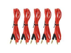 Car Audio Stereo Aux Cord 3.5mm Cable for Apple iPod Iphone Samsung & PC, 5-Pack Car Audio Stereo Aux Cord 3.5mm Cable for Apple iPod Iphone Samsung & PC, 5-Pack