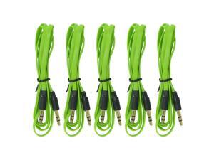 Car Audio Stereo Aux Cord 3.5mm Cable for Apple iPod Iphone Samsung & PC, 5-Pack Car Audio Stereo Aux Cord 3.5mm Cable for Apple iPod Iphone Samsung & PC, 5-Pack