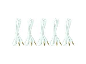Car Audio Stereo Aux Cord 3.5mm Cable for Apple iPod Iphone Samsung & PC, 5-Pack Car Audio Stereo Aux Cord 3.5mm Cable for Apple iPod Iphone Samsung & PC, 5-Pack