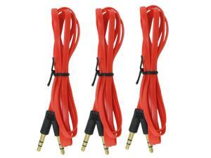 Car Audio Stereo Aux Cord 3.5mm Cable for Apple iPod Iphone Samsung & PC, 3-Pack Car Audio Stereo Aux Cord 3.5mm Cable for Apple iPod Iphone Samsung & PC, 3-Pack