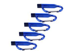 Litop 4GB Pack Of 5 Blue USB 2.0 Flash Drive for Data Storage and Transfer Carabiner Shape (Not for Climbing) Litop 4GB Pack Of 5 Blue USB 2.0 Flash Drive for Data Storage and Transfer Carabiner Shape (Not for Climbing)