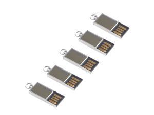 Litop 1GB Pack of 5 Silver Color Metal Mini Size USB Flash Drive USB 2.0 Memory Disk Litop 1GB Pack of 5 Silver Color Metal Mini Size USB Flash Drive USB 2.0 Memory Disk