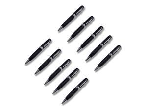 Litop 2GB Pack of 10 Black Metal Pen Style USB 2.0 Flash Drive Memory Disk With A Ballpoint Pen Inside Litop 2GB Pack of 10 Black Metal Pen Style USB 2.0 Flash Drive Memory Disk With A Ballpoint Pen Inside