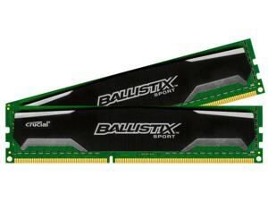Crucial Ballistix Sport 8GB Kit (4GBx2) DDR3 1600 (PC3-12800) 240-Pin UDIMM Memory BLS2KIT4G3D1609DS1S00/BLS2CP4G3D1609DS1S00 Crucial Ballistix Sport 8GB Kit (4GBx2) DDR3 1600 (PC3-12800) 240-Pin UDIMM Memory BLS2KIT4G3D1609DS1S00/BLS2CP4G3D1609DS1S00