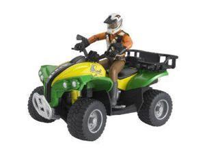 Quad with Driver - Vehicle Toys by Bruder Trucks (63000) Quad with Driver - Vehicle Toys by Bruder Trucks (63000)