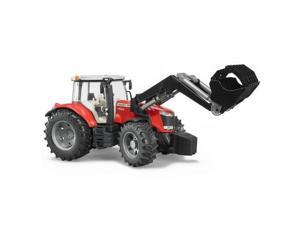 Massey Ferguson 7600 Red Tractor with Loader Vehicle Toy Bruder Trucks (03047) Massey Ferguson 7600 Red Tractor with Loader Vehicle Toy Bruder Trucks (03047)