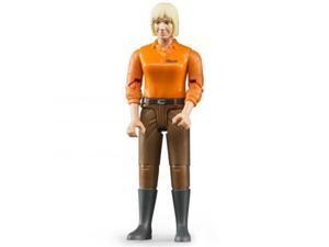 Woman - Light Skin, Brown Jeans - Vehicle Toy by Bruder Trucks (60407) Woman - Light Skin, Brown Jeans - Vehicle Toy by Bruder Trucks (60407)