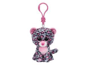 Tasha Pink & Grey Leopard Beanie Boo Clip - Stuffed Animal by Ty (36616) Tasha Pink & Grey Leopard Beanie Boo Clip - Stuffed Animal by Ty (36616)