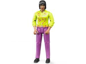 Woman - Medium Skin, Pink Jeans - Vehicle Toy by Bruder Trucks (60403) Woman - Medium Skin, Pink Jeans - Vehicle Toy by Bruder Trucks (60403)