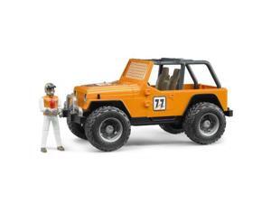 Jeep CC Racer Orange with Man - Vehicle Toy by Bruder Trucks (02542) Jeep CC Racer Orange with Man - Vehicle Toy by Bruder Trucks (02542)