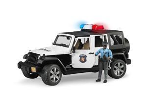 Jeep Rubicon Police with Dark Skin Officer Vehicle Toy by Bruder Trucks (02527) Jeep Rubicon Police with Dark Skin Officer Vehicle Toy by Bruder Trucks (02527)