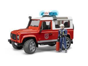 Land Rover Fire Vehicle with Man - Vehicle Toy by Bruder Trucks (02596) Land Rover Fire Vehicle with Man - Vehicle Toy by Bruder Trucks (02596)