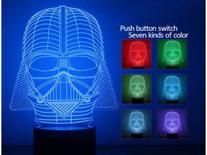 3D illusion bulbing Night 7 color change Touch switch table desk lamp LED light(Star War) 3D illusion bulbing Night 7 color change Touch switch table desk lamp LED light(Star War)