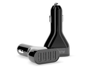 Aukey CC-01 Multi Ports USB Car Charger Power Adapter with AIPower Tech (48W/9.6A 4 Ports) Designed for USB-Powered Mobile Devices - Black Aukey CC-01 Multi Ports USB Car Charger Power Adapter with AIPower Tech (48W/9.6A 4 Ports) Designed for USB-Powered Mobile Devices - Black