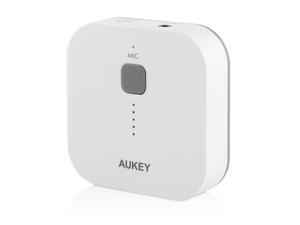 Aukey BR-C1 Portable Bluetooth 3.0 Audio Receiver Wireless Music Streaming Adapter Dongle - White Aukey BR-C1 Portable Bluetooth 3.0 Audio Receiver Wireless Music Streaming Adapter Dongle - White