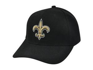 NFL New Orleans Saints NFC South Acrylic Velcro Adjustable Constructed Hat Cap NFL New Orleans Saints NFC South Acrylic Velcro Adjustable Constructed Hat Cap