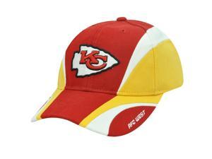 NFL Kansas City Chiefs AFC West Reebok Red Yellow White Velcro Cotton Construct NFL Kansas City Chiefs AFC West Reebok Red Yellow White Velcro Cotton Construct