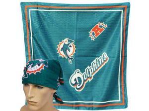 Nfl Miami Dolphins Jersey Football Bandana Scarf Fandana Teal Orange Licensed Nfl Miami Dolphins Jersey Football Bandana Scarf Fandana Teal Orange Licensed