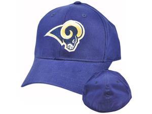 NFL St Saint Louis Rams Navy Blue Gold Reebok Hat Cap Stretch Flex Fit One Size NFL St Saint Louis Rams Navy Blue Gold Reebok Hat Cap Stretch Flex Fit One Size