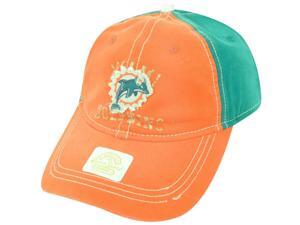 NFL Miami Dolphins Reebok Women's Clip Buckle Retro Orange Green Cap Hat DH1612 NFL Miami Dolphins Reebok Women's Clip Buckle Retro Orange Green Cap Hat DH1612
