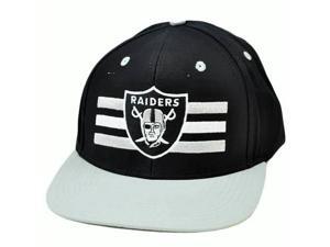 NFL Oakland Raiders Black Gray White Authentic Reebok Snapback Flat Bill Hat Cap NFL Oakland Raiders Black Gray White Authentic Reebok Snapback Flat Bill Hat Cap