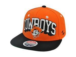 NCAA Zephyr Blockbuster Oklahoma Cowboys Adjustable Snapback Flat Bill Cap Hat NCAA Zephyr Blockbuster Oklahoma Cowboys Adjustable Snapback Flat Bill Cap Hat