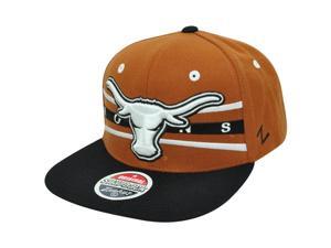 Texas Longhorns Zephyr NCAA Snapback Flat Bill Front Runner Two Tone Hat Cap Texas Longhorns Zephyr NCAA Snapback Flat Bill Front Runner Two Tone Hat Cap