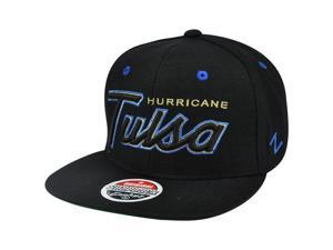 NCAA Tulsa Golden Hurricane Zephyr Headliner Black Adjustable Snapback Hat Cap NCAA Tulsa Golden Hurricane Zephyr Headliner Black Adjustable Snapback Hat Cap