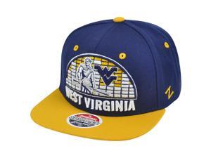 NCAA Zephyr West Virginia Mounatineers 32/5 Equalizer Snapback Flat Bill Hat Cap NCAA Zephyr West Virginia Mounatineers 32/5 Equalizer Snapback Flat Bill Hat Cap