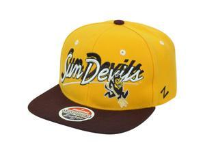 NCAA Arizona State Sun Devils Shadow Script Zephyr Flat Bill Snapback Hat Cap NCAA Arizona State Sun Devils Shadow Script Zephyr Flat Bill Snapback Hat Cap