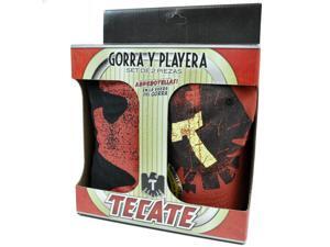 Tecate Beer Bottle Opener Hat Cap Gorra Playera Medium MD T Shirt 2 Piece Set Tecate Beer Bottle Opener Hat Cap Gorra Playera Medium MD T Shirt 2 Piece Set
