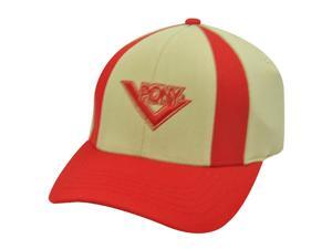 PONY MENS KHAKI RED BASEBALL HAT CAP FLEX FIT SMALL MED PONY MENS KHAKI RED BASEBALL HAT CAP FLEX FIT SMALL MED