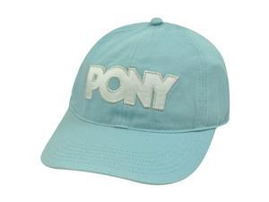 PONY WOMENS LIGHT BLUE SILVER WHITE BASEBALL HAT CAP PONY WOMENS LIGHT BLUE SILVER WHITE BASEBALL HAT CAP