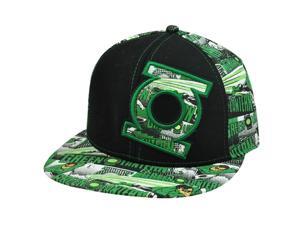 Green Lantern DC Comics Original Fitted Size 7 1/4 Flat Bill Black Green Hat Cap Green Lantern DC Comics Original Fitted Size 7 1/4 Flat Bill Black Green Hat Cap