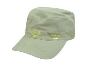 PONY WOMENS KHAKI SHINY GOLD FATIGUE HAT CAP MILITARY PONY WOMENS KHAKI SHINY GOLD FATIGUE HAT CAP MILITARY