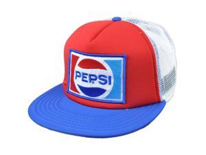 Foam Pepsi Mesh Snapback Flat Bill Beverage Soda Trucker Fountain Drink Hat Cap Foam Pepsi Mesh Snapback Flat Bill Beverage Soda Trucker Fountain Drink Hat Cap