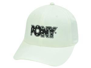 PONY WOMEN WHITE BLACK RHINESTONE HAT CAP FLEX FIT SM M PONY WOMEN WHITE BLACK RHINESTONE HAT CAP FLEX FIT SM M