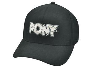 PONY WOMENS BLACK PINK RHINESTONE HAT CAP FLEX FIT M LG PONY WOMENS BLACK PINK RHINESTONE HAT CAP FLEX FIT M LG