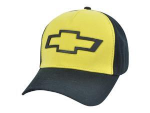 Chevrolet General Motors GM Chevy Car Brand Sun Buckle Yellow Curved Bill Hat Cap Chevrolet General Motors GM Chevy Car Brand Sun Buckle Yellow Curved Bill Hat Cap