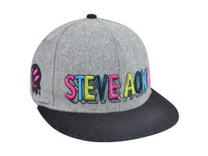 Steve Aoki DJ Snapback Flat Bill Dim Mark Wool House Techno Hat Cap EDM Grey Steve Aoki DJ Snapback Flat Bill Dim Mark Wool House Techno Hat Cap EDM Grey