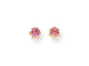 14k Madi K 4mm Synthetic Pink Tourmaline (Oct) Screwback Earrings 14k Madi K 4mm Synthetic Pink Tourmaline (Oct) Screwback Earrings