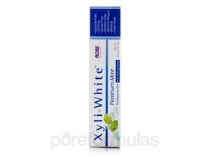 NOW Solutions - XyliWhite Toothpaste Gel, Platinum Mint - 6.4 oz (181 Grams) b NOW Solutions - XyliWhite Toothpaste Gel, Platinum Mint - 6.4 oz (181 Grams) b