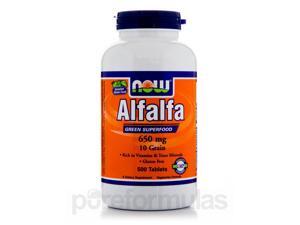 Alfalfa 650 mg - 500 Tablets by NOW Alfalfa 650 mg - 500 Tablets by NOW