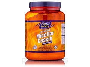 NOW Sports - Micellar Casein, Natural Unflavored - 1.8 lbs (816 Grams) by NOW NOW Sports - Micellar Casein, Natural Unflavored - 1.8 lbs (816 Grams) by NOW